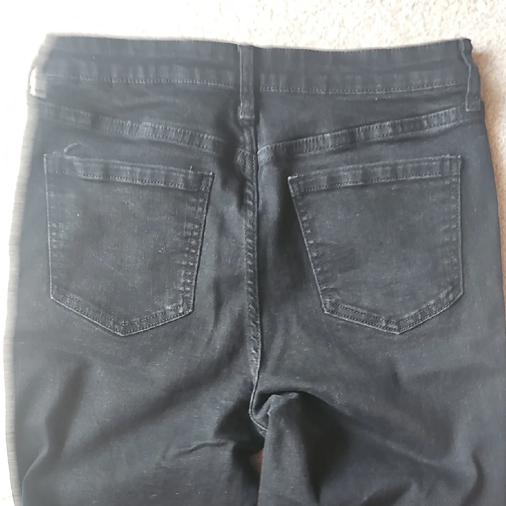 Abound Black Womens Jeans. Stretch Flare Bell Bottoms - Picture 3 of 5